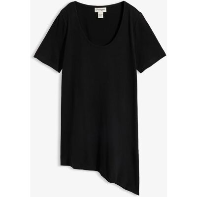 bonprix Asymetrické dlhé tričko z bavlneno-viskózového materiálu 40/42 female bonprix Asymetrické dlhé tričko z bavlneno-viskózového materiálu 40/42 female