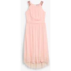 bonprix Maxi šaty s dekoratívnymi flitrami 134 female bonprix Maxi šaty s dekoratívnymi flitrami 134 female