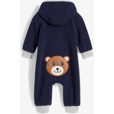 bonprix Detský flísový overal s kapucňou a aplikáciou medvedíka 80/86 unisex bonprix Detský flísový overal s kapucňou a aplikáciou medvedíka 80/86 unisex