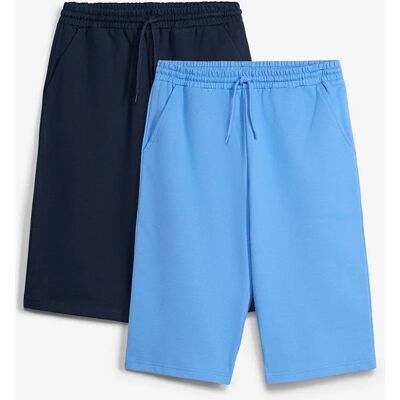 bonprix Teplákové bermudy z čistej bio bavlny Loose Fit (2 ks v balení) 140 male bonprix Teplákové bermudy z čistej bio bavlny Loose Fit (2 ks v balení) 140 male