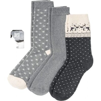 bonprix Termo ponožky (3 ks) z bio bavlny 43-46 unisex bonprix Termo ponožky (3 ks) z bio bavlny 43-46 unisex