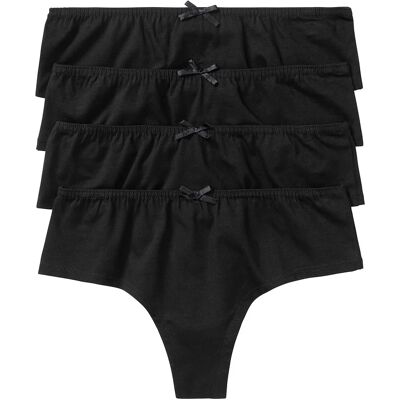 bonprix Nohavičky string s komfortnou bavlnou (4 ks) 40/42 female bonprix Nohavičky string s komfortnou bavlnou (4 ks) 40/42 female