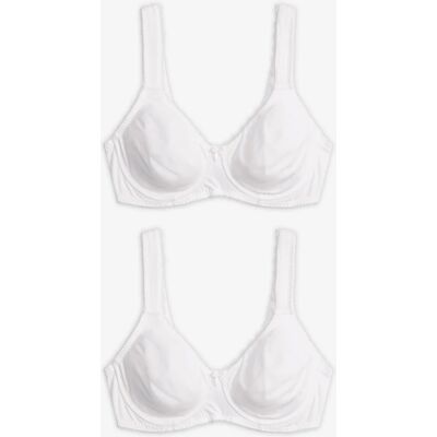bonprix Zmenšujúca podprsenka s kosticami s bio bavlnou (2 ks v balení) 90 female bonprix Zmenšujúca podprsenka s kosticami s bio bavlnou (2 ks v balení) 90 female
