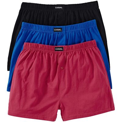 bonprix Voľné džersejové boxerky z bavlny (3 ks) 14 (6XL) male bonprix Voľné džersejové boxerky z bavlny (3 ks) 14 (6XL) male