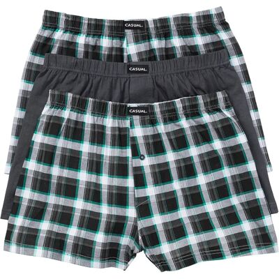 bonprix Voľné džersejové boxerky z bavlny (3 ks) 5 (M) male bonprix Voľné džersejové boxerky z bavlny (3 ks) 5 (M) male