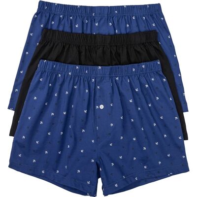 bonprix Ležérne džersejové boxerky (3 ks) bio bavlna 6 (L) male bonprix Ležérne džersejové boxerky (3 ks) bio bavlna 6 (L) male