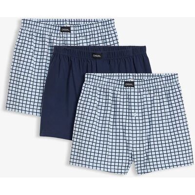 bonprix Voľné džersejové boxerky z bavlny (3 ks) 7 (XL) male bonprix Voľné džersejové boxerky z bavlny (3 ks) 7 (XL) male