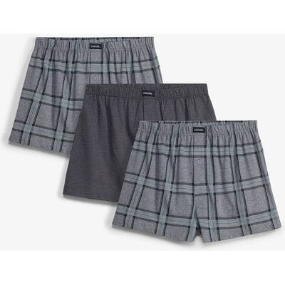 bonprix Boxerky, široké (3 ks v balení) 8 (XXL) male bonprix Boxerky, široké (3 ks v balení) 8 (XXL) male