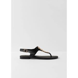 bonprix Medziprstové sandále s metalízovými detailmi 40 female bonprix Medziprstové sandále s metalízovými detailmi 40 female