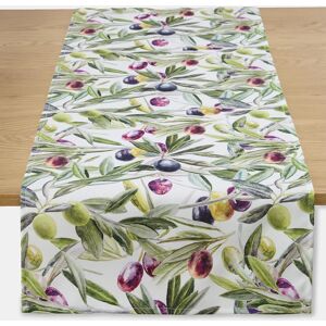 bonprix Stredový obrus, odpudzujúci vodu, olivové halúzky DxŠ 180/30 cm unisex bonprix Stredový obrus, odpudzujúci vodu, olivové halúzky DxŠ 180/30 cm unisex