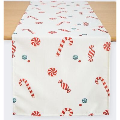 bonprix Stredový obrus s vianočným motívom, odpudzujúci vodu DxŠ 140/40 cm unisex bonprix Stredový obrus s vianočným motívom, odpudzujúci vodu DxŠ 140/40 cm unisex
