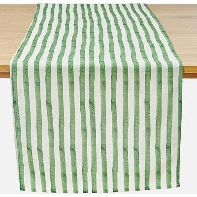 bonprix Stredový obrus s pásmi odpudzujúci vodu DxŠ 180/30 cm unisex bonprix Stredový obrus s pásmi odpudzujúci vodu DxŠ 180/30 cm unisex