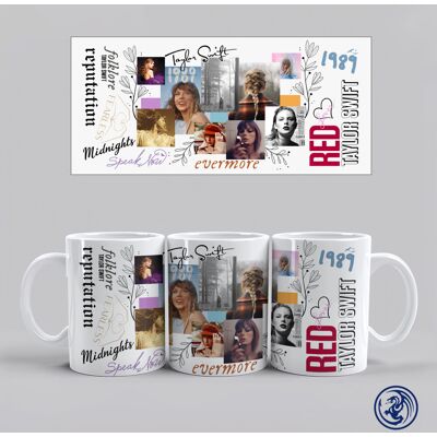 Hrnček Taylor Swift Albumy (Biely) Hrnček Taylor Swift Albumy (Biely)