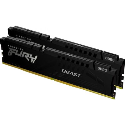 Kingston FURY Beast 32GB (2x16GB) DDR5 5200MT/s CL40 DIMM RAM Memory Kingston FURY Beast 32GB (2x16GB) DDR5 5200MT/s CL40 DIMM RAM Memory
