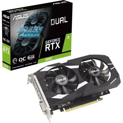 Asus GeForce RTX 3050 Dual OC 6GB GDDR6 Graphics Card Asus GeForce RTX 3050 Dual OC 6GB GDDR6 Graphics Card