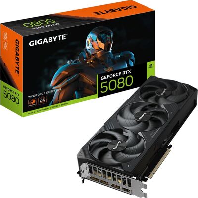 Gigabyte GeForce RTX 5080 WINDFORCE OC SFF 16GB GDDR7 Graphics Card Gigabyte GeForce RTX 5080 WINDFORCE OC SFF 16GB GDDR7 Graphics Card
