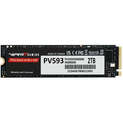 Patriot Viper PV593 Up PV593P2TBM28H 2TB M.2 PCIe 5.0 x4 SSD Drive Patriot Viper PV593 Up PV593P2TBM28H 2TB M.2 PCIe 5.0 x4 SSD Drive