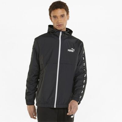 Puma ESS+ TAPE Windbreaker Pánska bunda US XXL Puma ESS+ TAPE Windbreaker Pánska bunda US XXL
