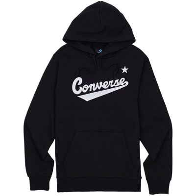 converse FLEECE SCRIPTED LOGO PULLOVER HOODIE Pánska mikina US M converse FLEECE SCRIPTED LOGO PULLOVER HOODIE Pánska mikina US M