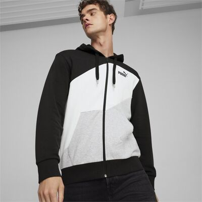 Puma POWER Colorblock Full-Zip Hoodie TR Pánska mikina US M Puma POWER Colorblock Full-Zip Hoodie TR Pánska mikina US M