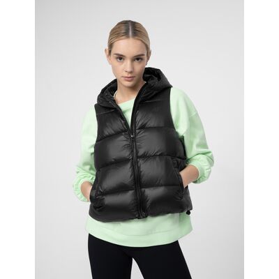4F 4FSS23TDJAF092 DEEP BLACK Dámska vesta US XL 4F 4FSS23TDJAF092 DEEP BLACK Dámska vesta US XL