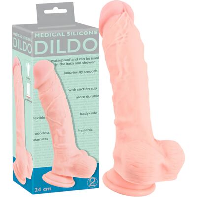 You2Toys - Medical - lekársky silikónový dildo (24 cm, naturálny) You2Toys - Medical - lekársky silikónový dildo (24 cm, naturálny)