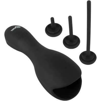 Rebel - vibrátor na penis s dilatátorom (čierny) Rebel - vibrátor na penis s dilatátorom (čierny)