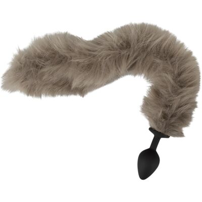 You2Toys - análna zástrčka so silikónovým chvostom - sivá You2Toys - análna zástrčka so silikónovým chvostom - sivá