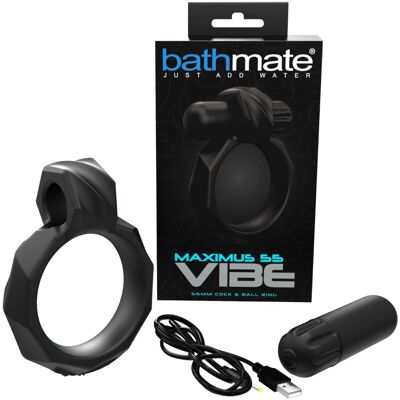 Bathmate Maximus Vibe 55 - vibračný krúžok na penis s akumulátorom (čierny) Bathmate Maximus Vibe 55 - vibračný krúžok na penis s akumulátorom (čierny)