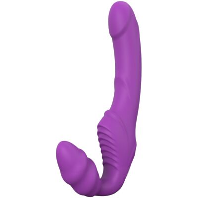 Dream Toys Dreamtoys Essentials - bezramenný pripínací vibrátor (fialový) Dream Toys Dreamtoys Essentials - bezramenný pripínací vibrátor (fialový)
