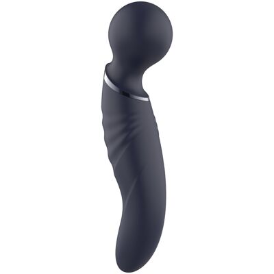 Dream Toys Glam - obojstranný wand vibrátor (tmavosivý) Dream Toys Glam - obojstranný wand vibrátor (tmavosivý)
