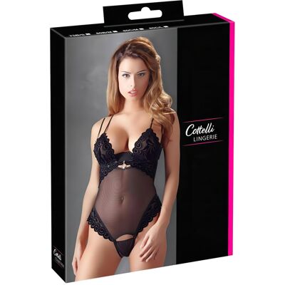 Cottelli - dámske body - nastaviteľné ramienka - čierne - 80C/M Cottelli - dámske body - nastaviteľné ramienka - čierne - 80C/M