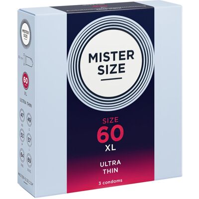 Mister Size - tenký kondóm - 60mm - 3 ks Mister Size - tenký kondóm - 60mm - 3 ks