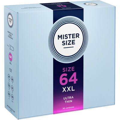 Mister Size - kondómy extra tenké - 64mm - balenie 36 ks Mister Size - kondómy extra tenké - 64mm - balenie 36 ks