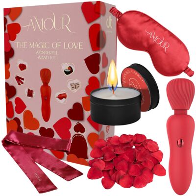 Dream Toys Dreamtoys Amour - sada wand vibrátora (červená) Dream Toys Dreamtoys Amour - sada wand vibrátora (červená)