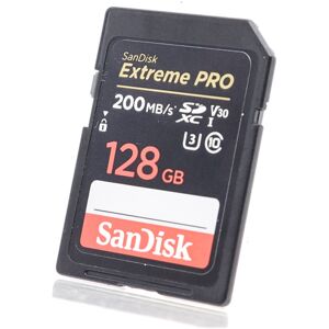 Used SanDisk Extreme PRO 128gb 200MB/s SDXC Card