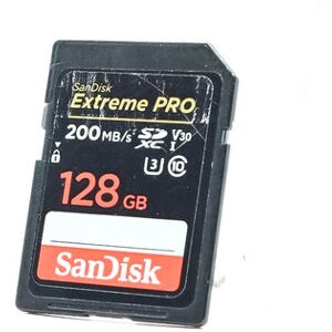 Used SanDisk Extreme PRO 128gb 200MB/s SDXC Card