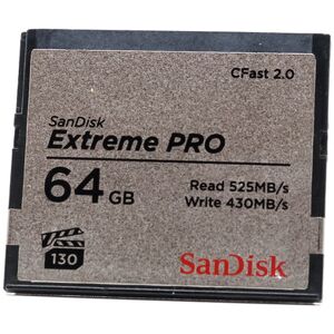 Used SanDisk Extreme PRO 64GB 525MB/s CFast 2.0 Card