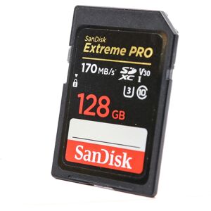 Used SanDisk 128GB Extreme Pro 170MB/s SDXC Card