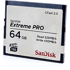 Used SanDisk Extreme PRO 64GB 525MB/s CFast 2.0 Card