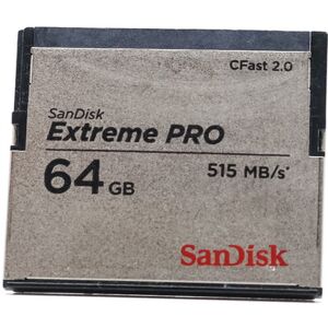 Used SanDisk 64GB Extreme PRO 515MB/s CFast 2.0 Card