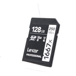 Used Lexar Professional 128GB 1667x 250MB/s SDXC Card