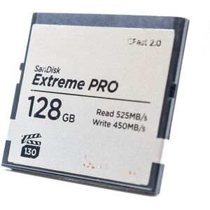 Used SanDisk 128GB Extreme PRO 525MB/s CFast 2.0 Card