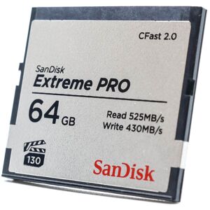 Used SanDisk Extreme PRO 64GB 525MB/s CFast 2.0 Card