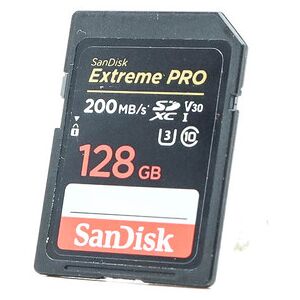 Used SanDisk Extreme PRO 128gb 200MB/s SDXC Card