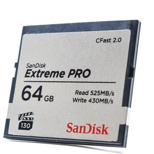 Used SanDisk Extreme PRO 64GB 525MB/s CFast 2.0 Card