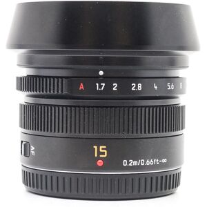 Used Panasonic Leica DG Summilux 15mm f/1.7 ASPH.