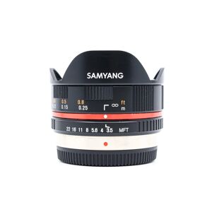 Used Samyang 7.5mm f/3.5 UMC Fisheye - Micro Four Thirds Fit