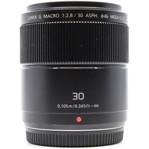 Used Panasonic Lumix G Macro 30mm f/2.8 ASPH Mega O.I.S.