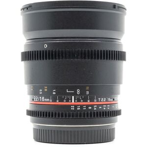 Used Samyang 16mm T2.2 ED AS UMC CS - Canon EF-S Fit